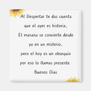 Quote de los Buenos dias Magnet Design