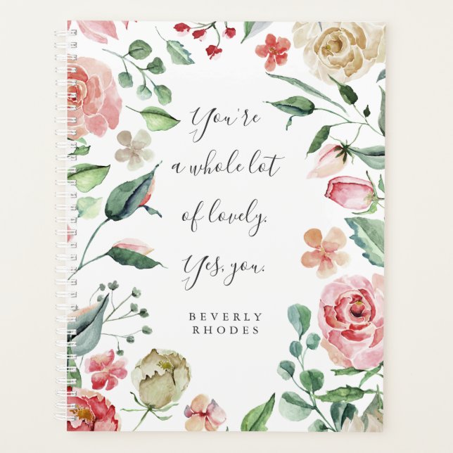 Quote d'inspiration Rose aquarelle (Devant)