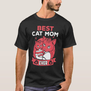 Quote Distressed Vintage Best Cat Mom Ever Portal T-Shirt