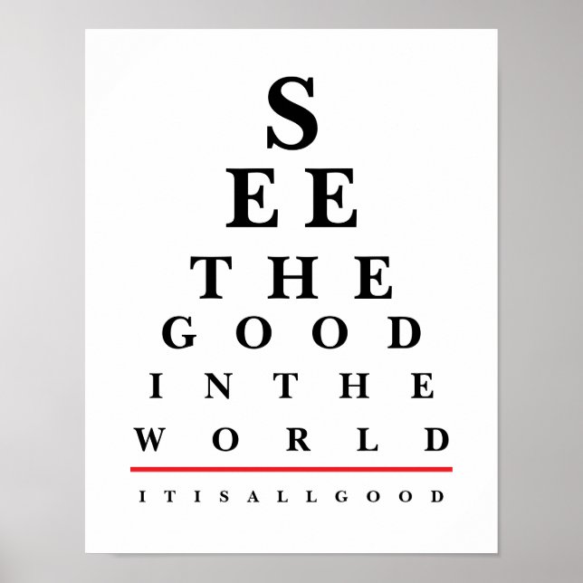 Quote Eye Chart Poster (Front)