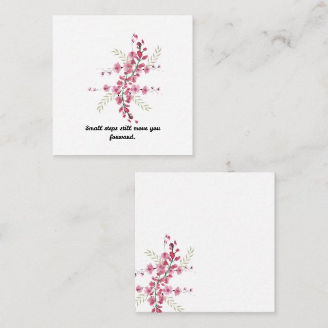 Quote Flower Card (Front/Back)