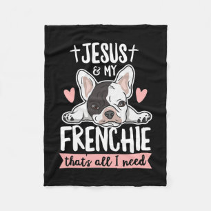 Quote For A Frenchie Owner  Fleece Blanket