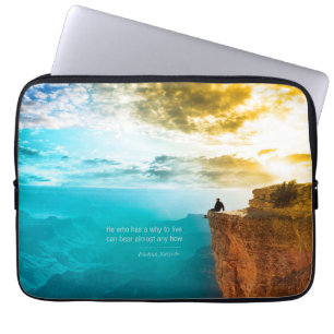 Quote Friedrich Nietzsche Nature Adventure Nature Laptop Sleeve