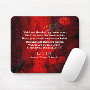 Quote from ancient Chinese philosopher Mouse Pad