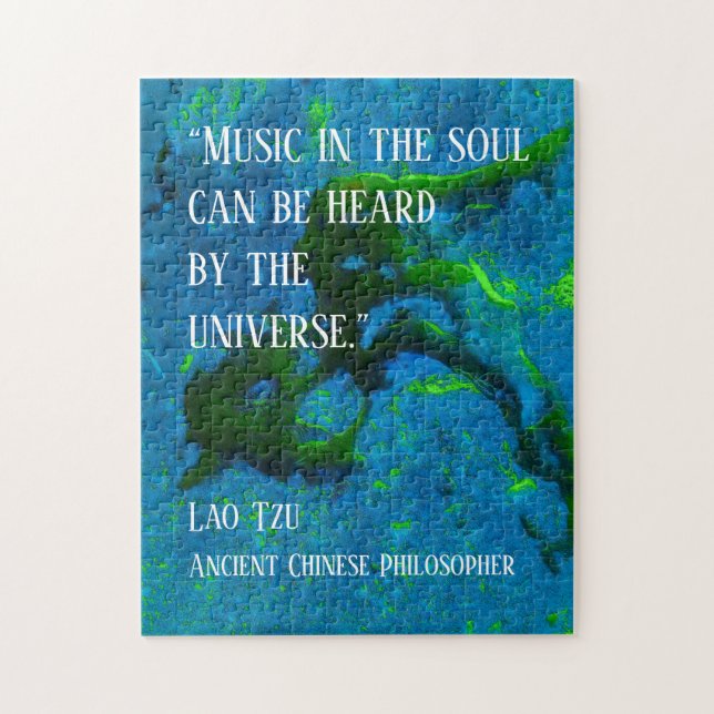 Quote from Lao Tzu Jigsaw Puzzle (Vertical)
