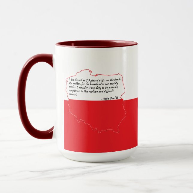 Quote From Pope John Paul II Mug (Left)