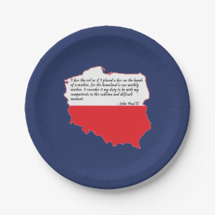 Quote From Pope John Paul II Paper Plate