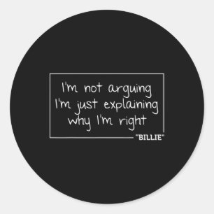Quote Funny Birthday Personalized Name Gift Idea Classic Round Sticker
