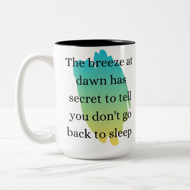 Quote gift mug (Left)