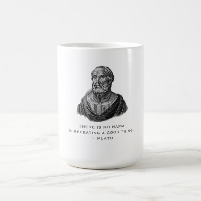 Quote Good Deed Philosopher Plato Coffee Mug (Center)