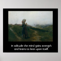 Quote on Solitude with an Introspective Image