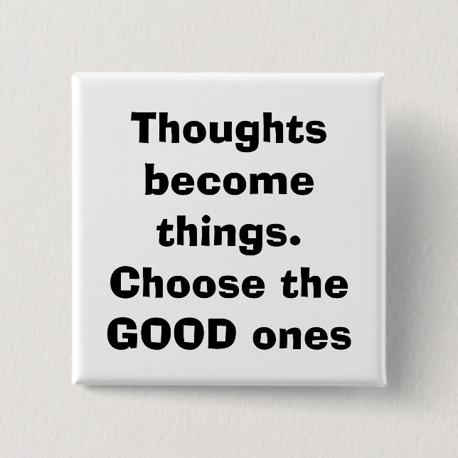 quote, parenting 2 inch square button (Front)