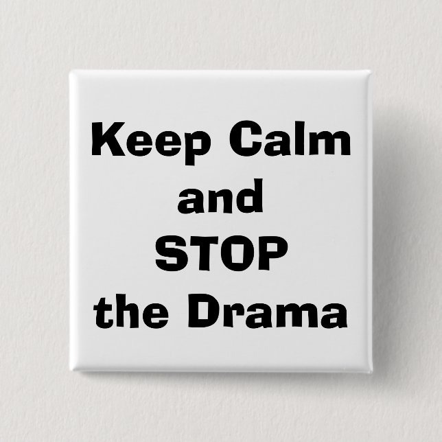 quote, parenting 2 inch square button (Front)