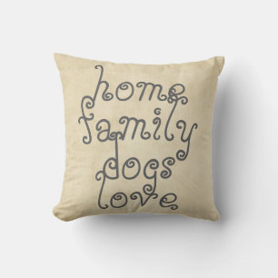 quote pillow distessed style for dog lovers