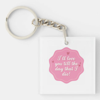Quote | Pink | Pastel Keychain