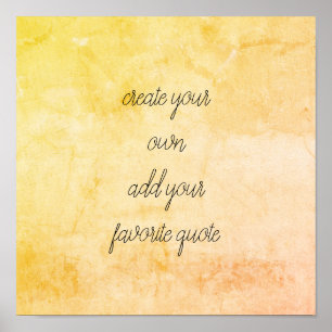 quote poster add your own typography distressed