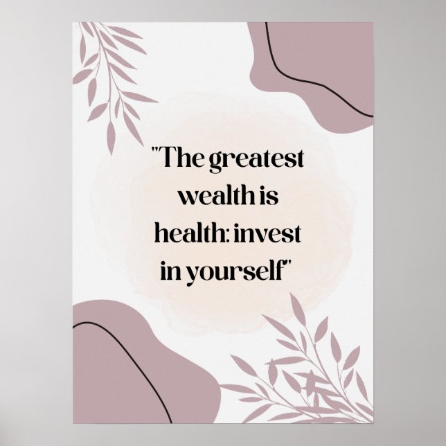 Quote poster for hospital, medical center  (Front)