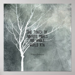 quote poster nature art grey and white