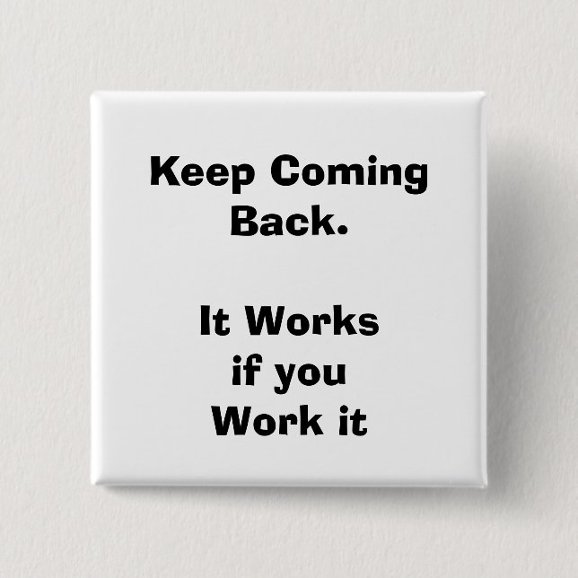 quote, recovery 2 inch square button (Front)