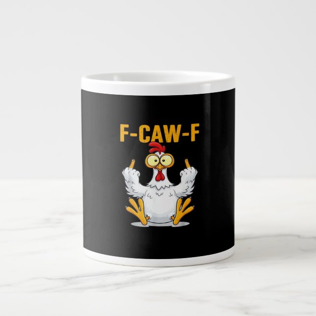 Quote Rooster Meme Classic Large Coffee Mug (Front)
