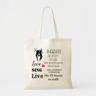 Quote Simple Minimalist Tote Bag