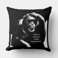 Quote Thinking Monkey Pop Art Elegant Modern