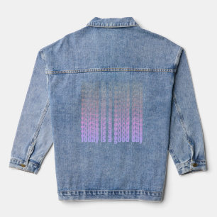 Quote Today Is A Good Day Blue And Pink Denim Jacket