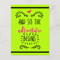 Quote Typography | And So The Adventure Begins