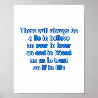 Quotes about love, life and friendship. poster