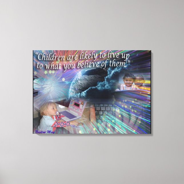 Quotes about our Children Canvas Print (Front)