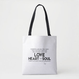 QUOTES: Rumi: Goodbyes, separation Tote Bag