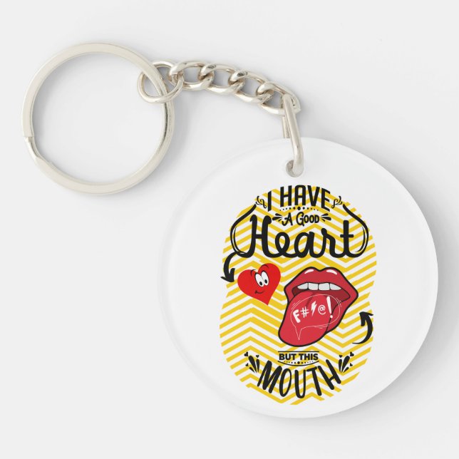 QUOTES SARCASM KEYCHAIN (Front)