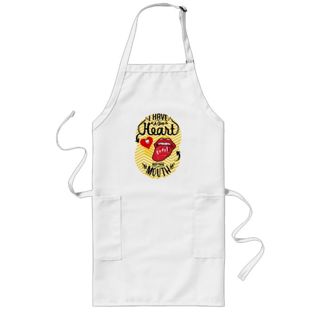 QUOTES SARCASM LONG APRON (Front)