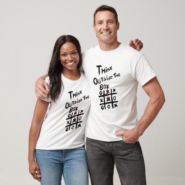 Quotes T-shirts Think Outside The Box (Unisex)
