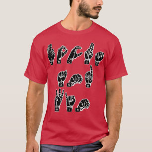 quotFOCUS AND WINquot Fingerspelled In American Si T-Shirt