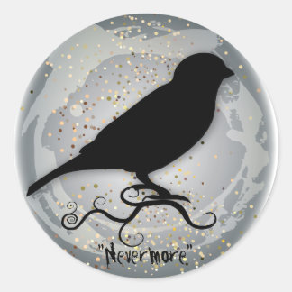 Quoth the Raven Classic Round Sticker