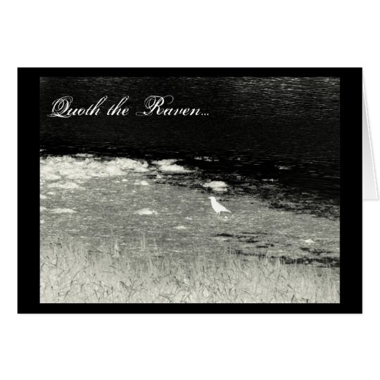 "Quoth the Raven" Halloween Card