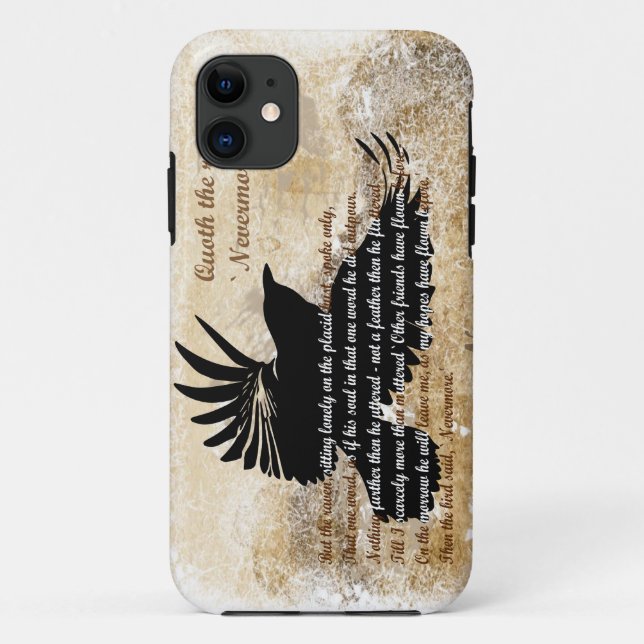 Quoth the Raven Nevermore Edgar Allan Poe iphone5 Case-Mate iPhone Case (Back)