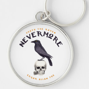 Quoth the Raven Nevermore - Edgar Allan Poe Keychain
