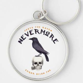 Quoth the Raven Nevermore - Edgar Allan Poe Keychain