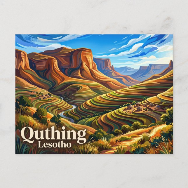 Quthing Lesotho Postcard (Front)