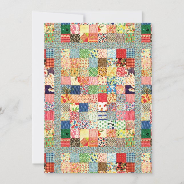 QWL Patchwork Quilt COLORFUL PATTERN BACKGROUND HO (Front)