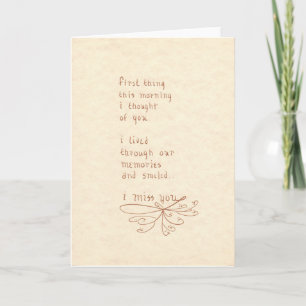 R06  I miss you Card
