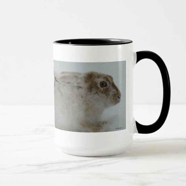 R11 Snowshoe Hare Head Shot Mug (Right)