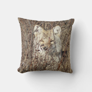 R21 Coyote "Watching You" Throw Pillow