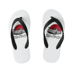 R34 skyline Flip lop Kid's Flip Flops