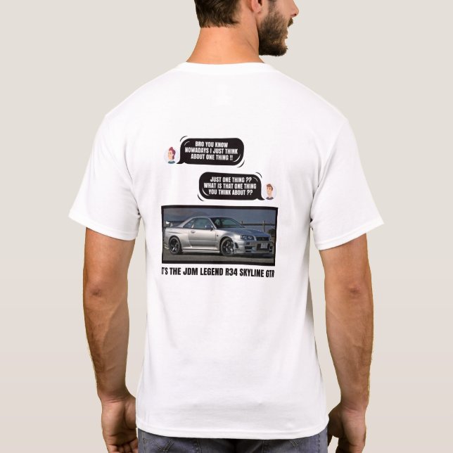 R34 Skyline GTR T-Shirt (Back)