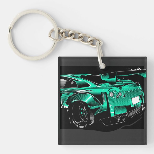R35 GTR GREEN BEAST KEYCHAIN (Front)