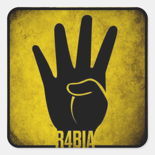 R4BIA SQUARE STICKER (Front)