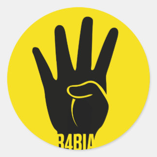 R4BIA symbol of freedom t shirt Classic Round Sticker